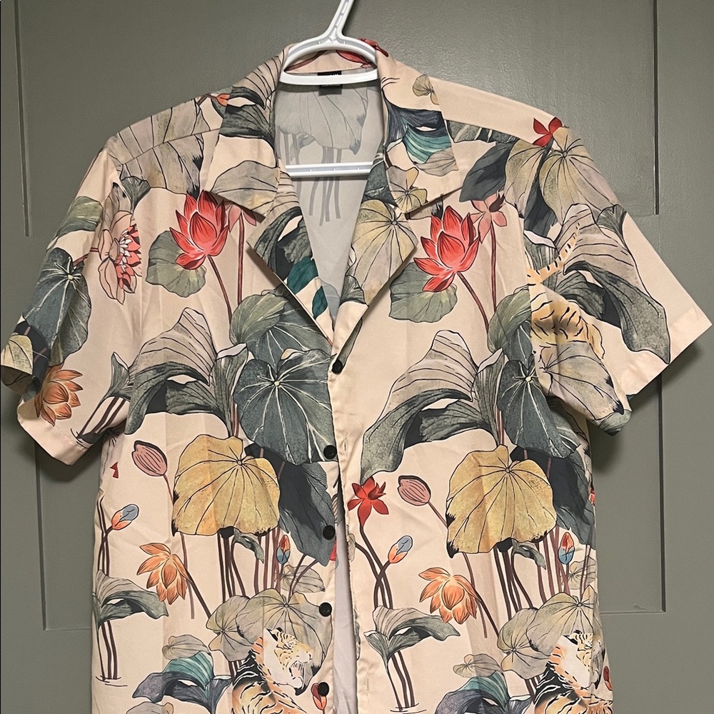 SHEIN Multicolor Floral Men's Shirt